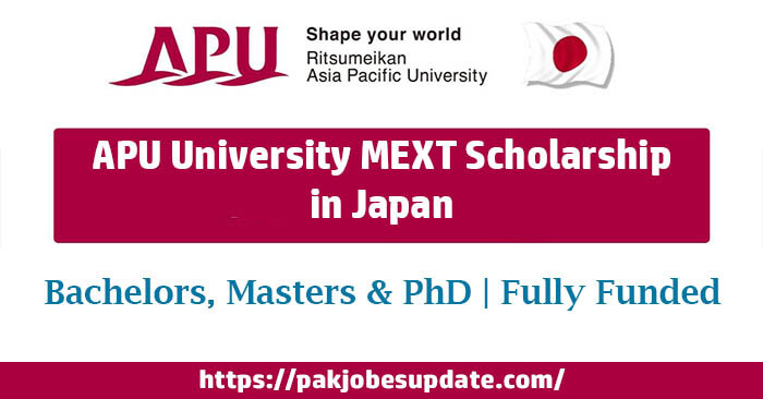 APU University MEXT Scholarship 2024 in Japan (Fully Funded)