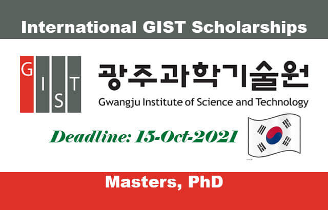 International GIST Scholarships 2022 in South Korea (Fully Funded)