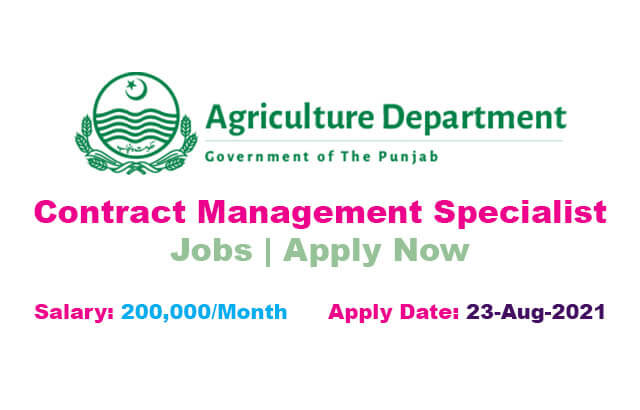 Punjab Agricultural Department Jobs 2021 Lahore