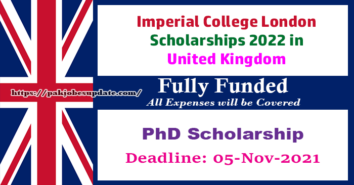 Imperial College London Scholarships 2022 in UK (Fully Funded)