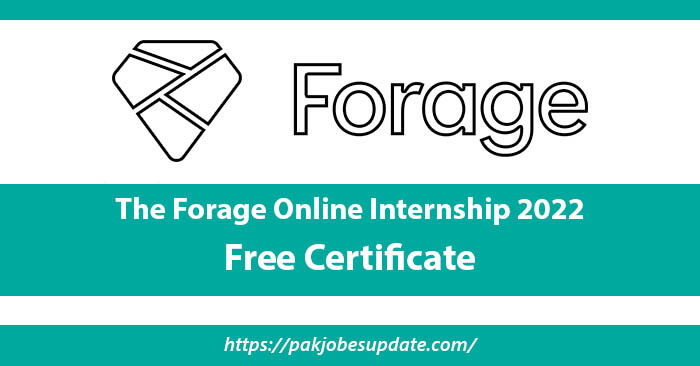 The Forage Online Internship 2022 with Certificate