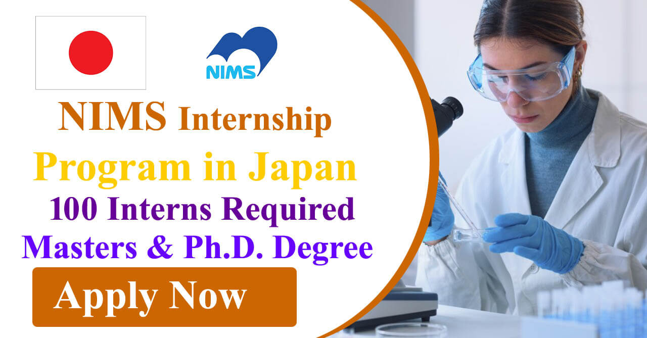 NIMS Internship Program 2024 in Japan