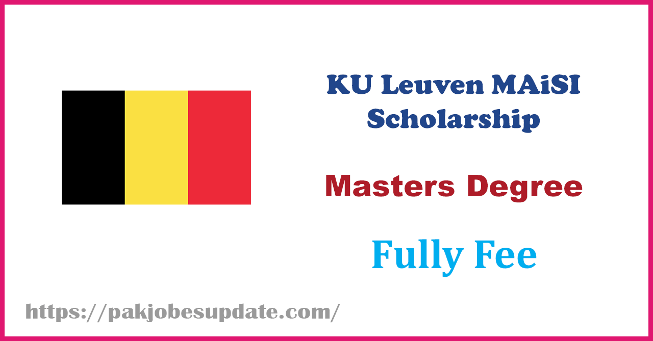 KU Leuven MAiSI Scholarship 2026–2027 | Fully Funded Fee Waiver